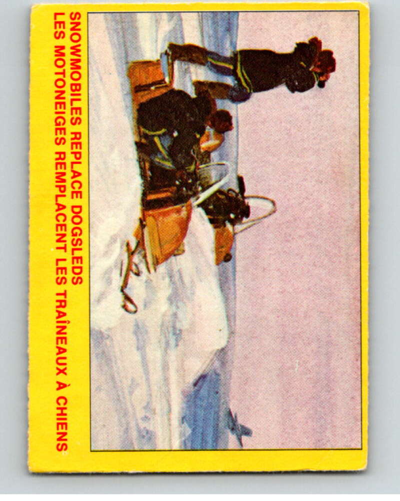 1973 Canadian Mounted Police Centennial #24 Snowmobiles Replace Dogsleds V74292 Image 1
