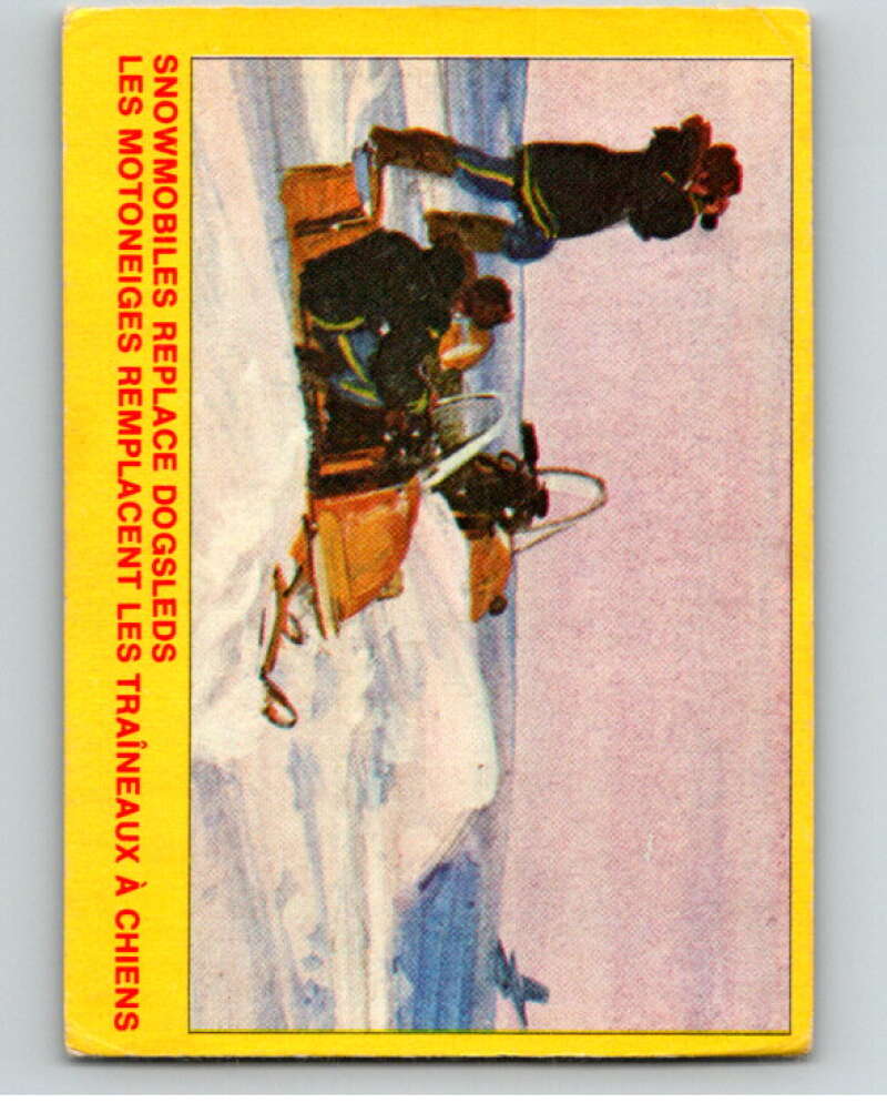 1973  Canadian Mounted Police Centennial #24 Snowmobiles Replace Dogsleds  V74293 Image 1