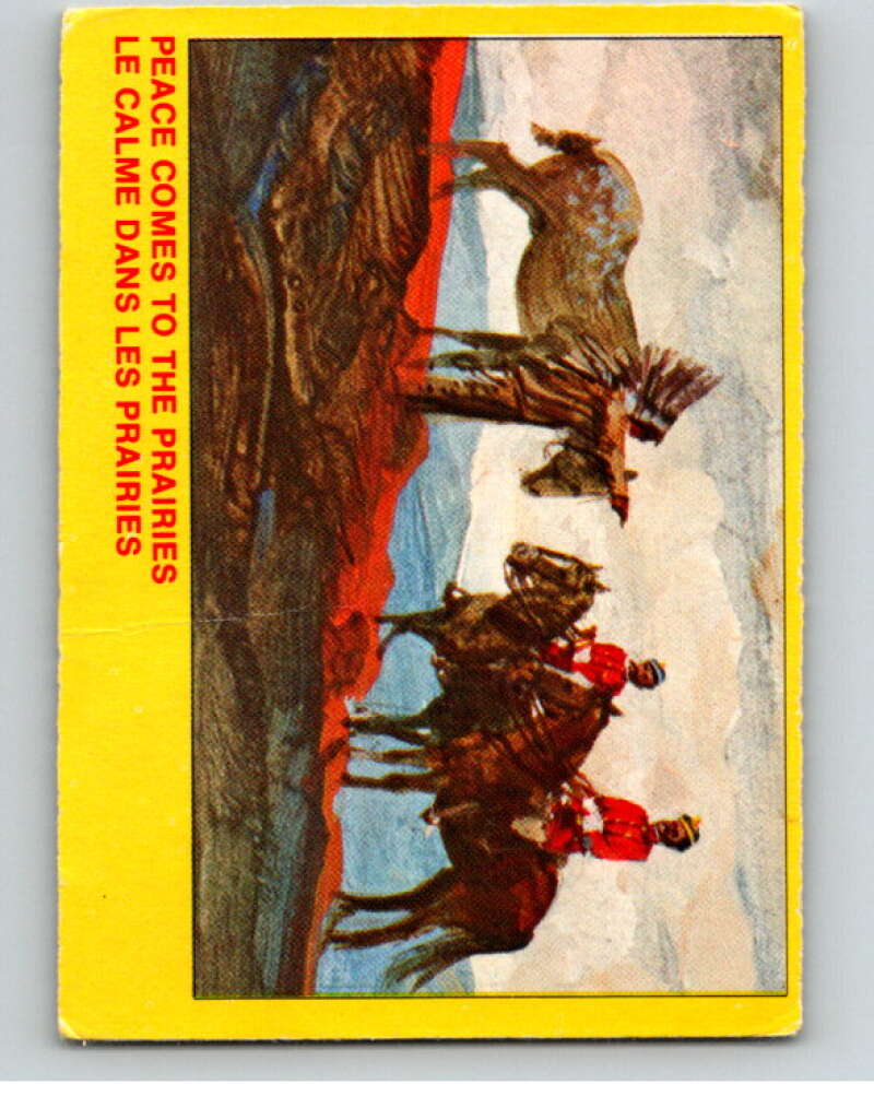 1973 Canadian Mounted Police Centennial #30 Peace Comes to the Prairies V74301 Image 1
