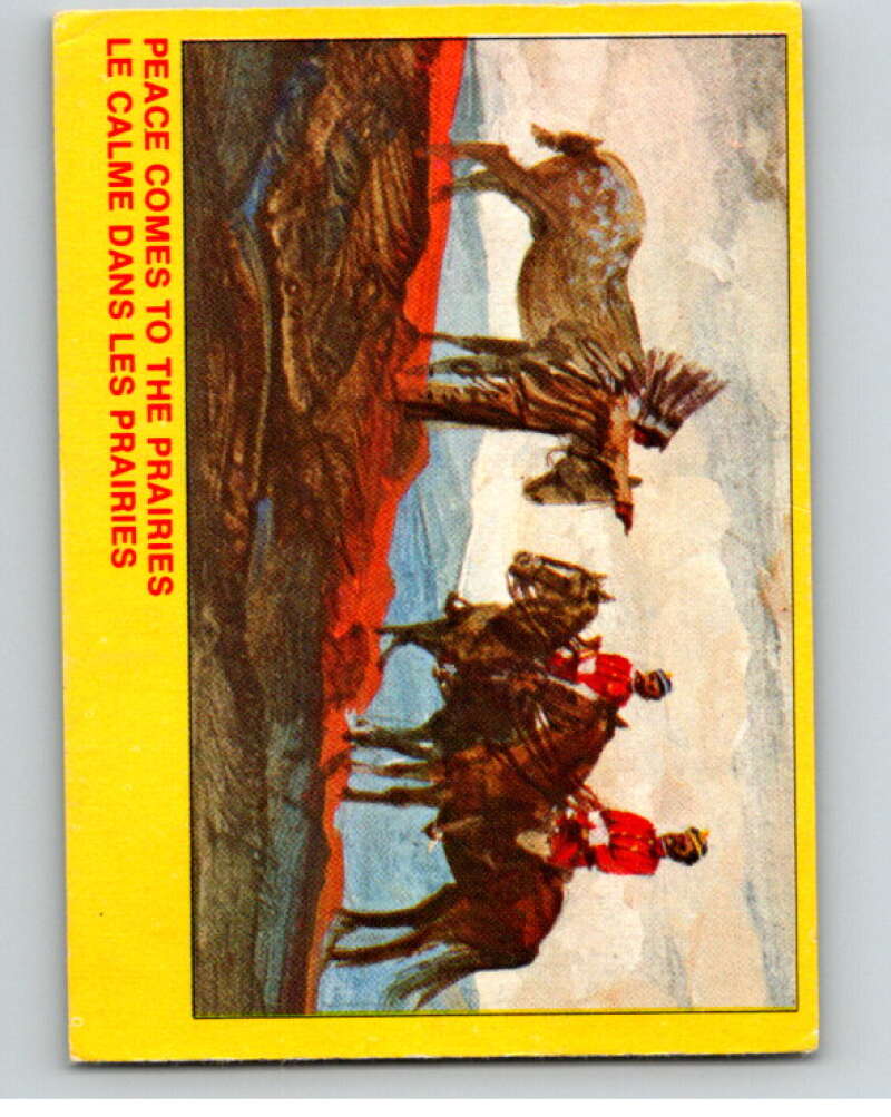 1973 Canadian Mounted Police Centennial #30 Peace Comes to the Prairies V74302 Image 1