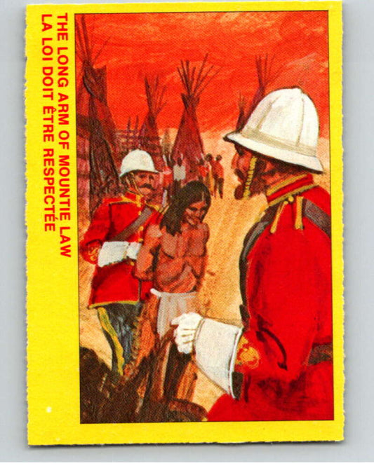 1973  Canadian Mounted Police Centennial #33 The Long Arm of Mountie Law  V74305 Image 1