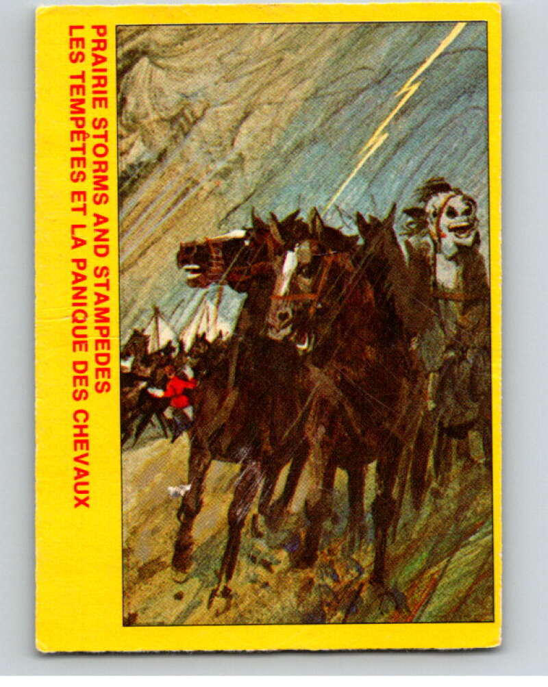 1973 Canadian Mounted Police Centennial #36 Prairie Storms Stampedes V74309 Image 1