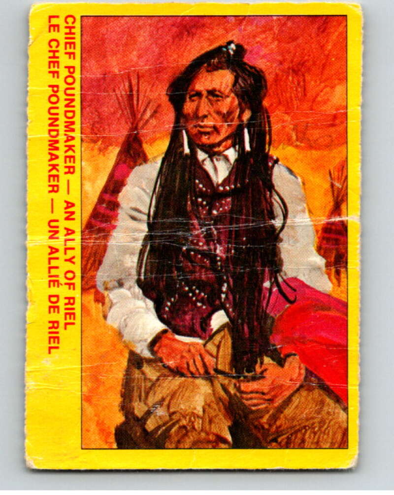 1973 Canadian Mounted Police Centennial #41 Chief Poundmaker V74316 Image 1