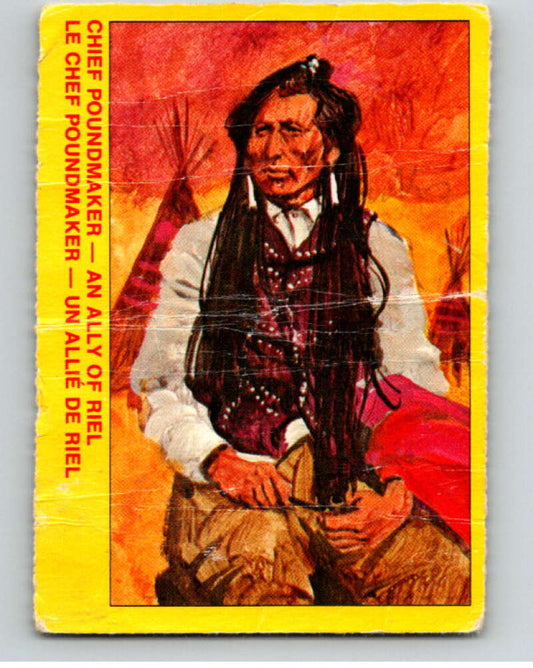 1973  Canadian Mounted Police Centennial #41 Chief Poundmaker  V74316 Image 1