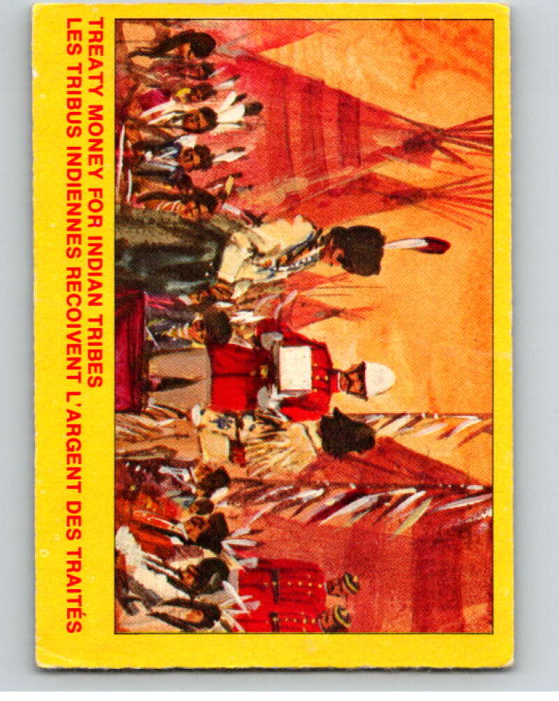1973 Canadian Mounted Police Centennial #42 Treaty Money Indian Tribes V74317 Image 1