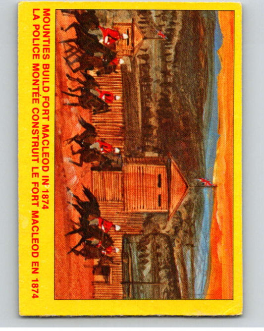 1973  Canadian Mounted Police Centennial #43 Mounties Build Fort MacLeod  V74318 Image 1