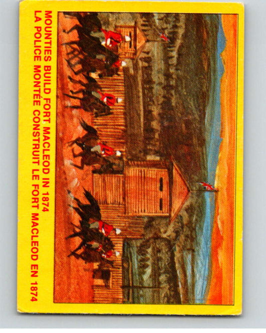 1973  Canadian Mounted Police Centennial #43 Mounties Build Fort MacLeod  V74319 Image 1