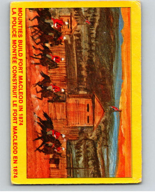 1973  Canadian Mounted Police Centennial #43 Mounties Build Fort MacLeod  V74320 Image 1