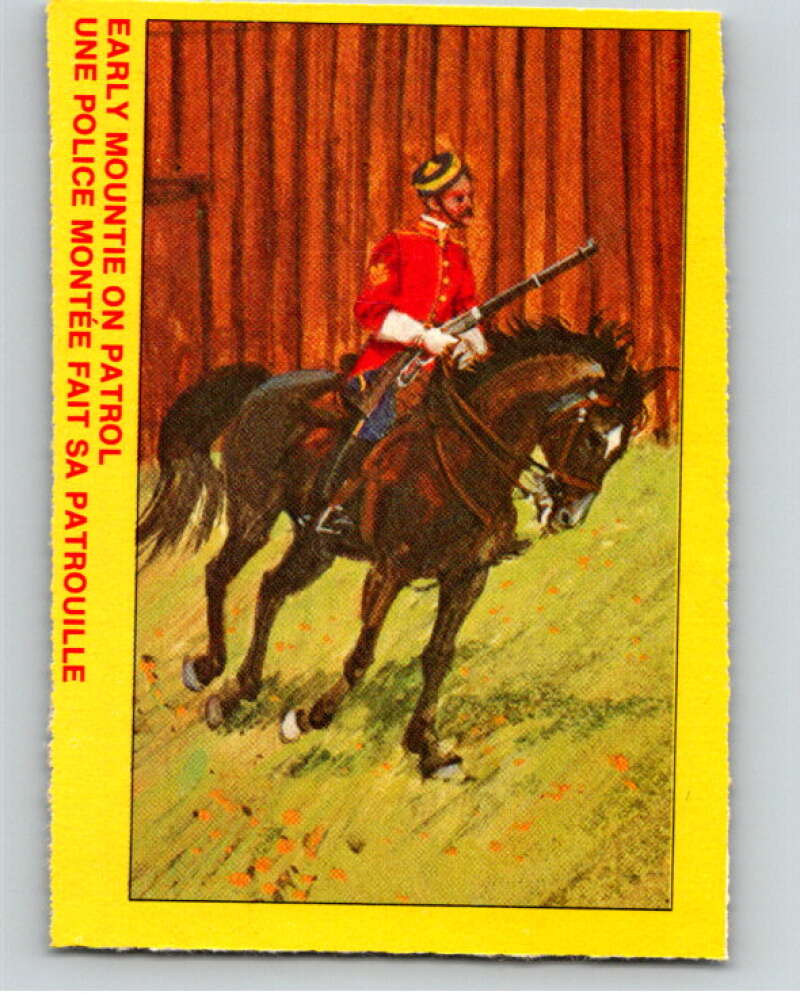 1973 Canadian Mounted Police Centennial #44 Early Mountie on Patrol V74323 Image 1