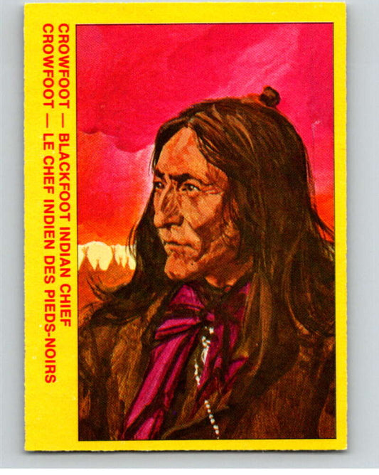1973  Canadian Mounted Police Centennial #48 Crowfoot - Blackfoot Chief  V74325 Image 1