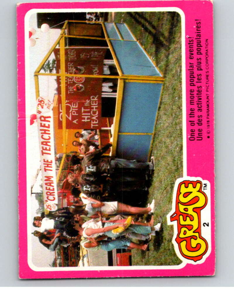 1978 Grease OPC #2 One of the more popular events! V74614 Image 1