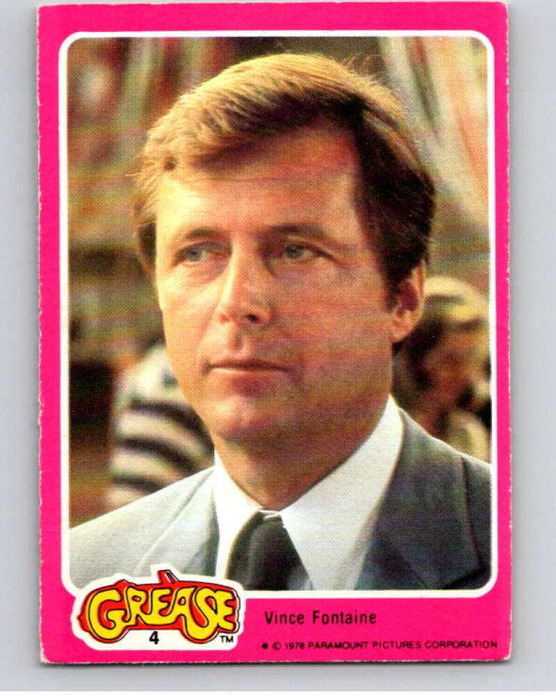 1978 Grease OPC #4 Vince Fontaine V74617 Image 1