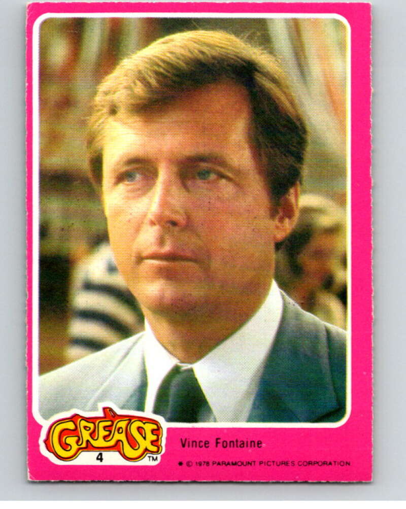 1978 Grease OPC #4 Vince Fontaine V74618 Image 1
