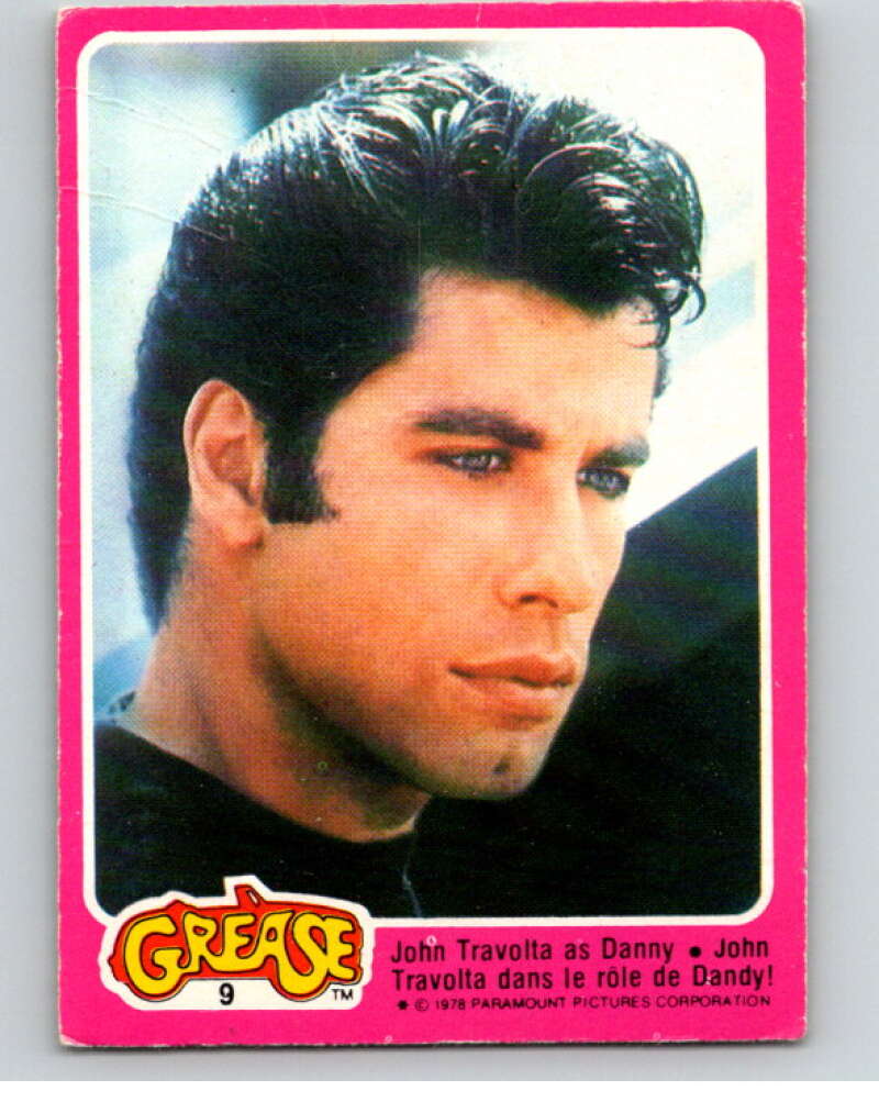 1978 Grease OPC #9 John Travolta as Danny V74630 Image 1