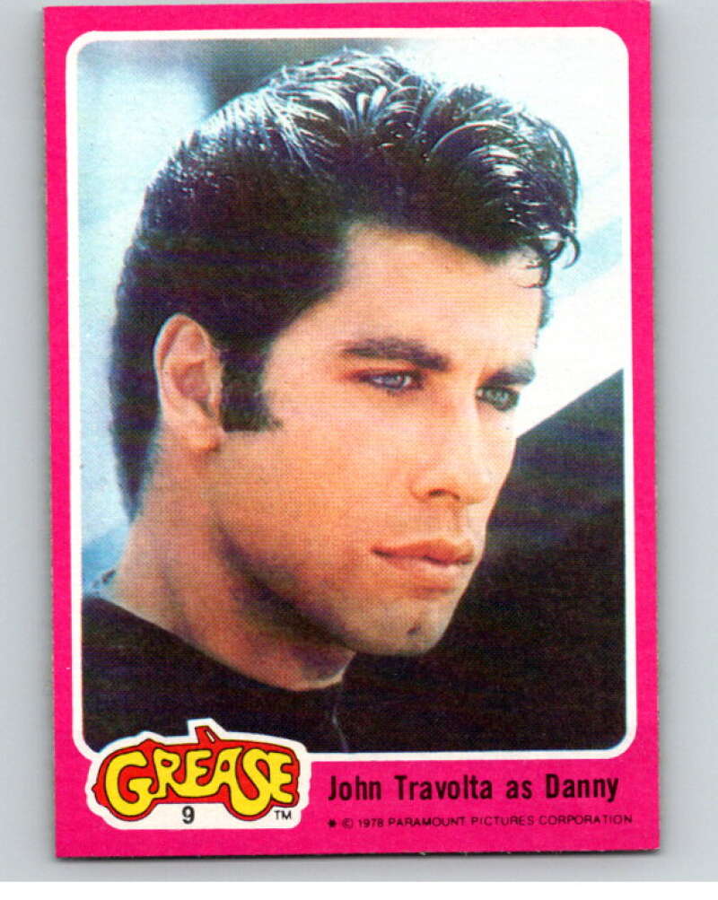 1978 Grease OPC #9 John Travolta as Danny V74631 Image 1