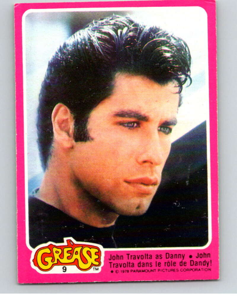 1978 Grease OPC #9 John Travolta as Danny V74632 Image 1