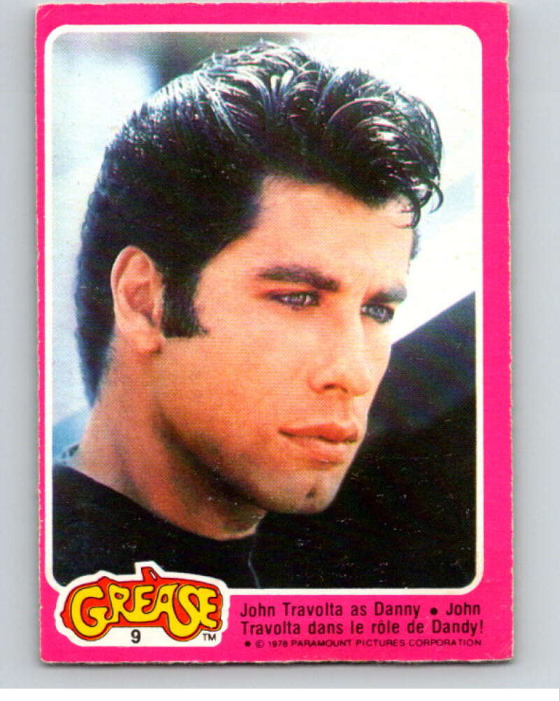 1978 Grease OPC #9 John Travolta as Danny V74633 Image 1