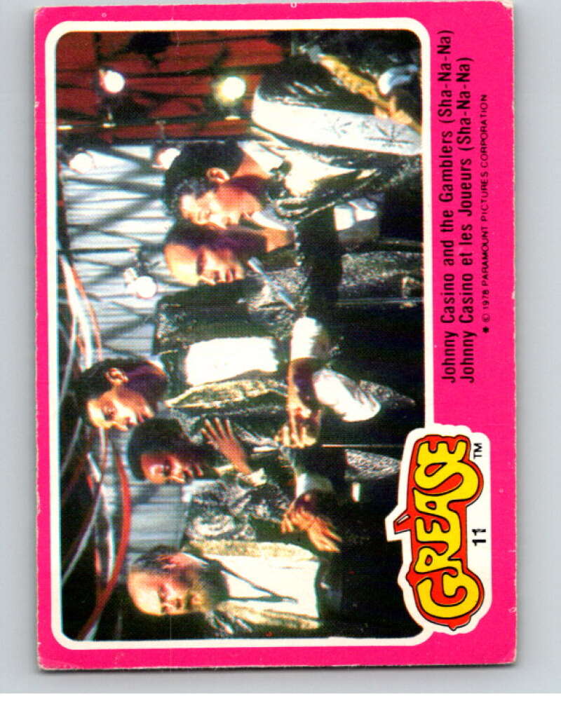 1978 Grease OPC #11 Johnny Casino and the Gamblers Sha-Na-Na V74635 Image 1