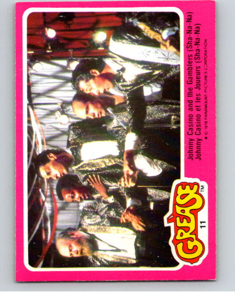 1978 Grease OPC #11 Johnny Casino and the Gamblers Sha-Na-Na V74637 Image 1