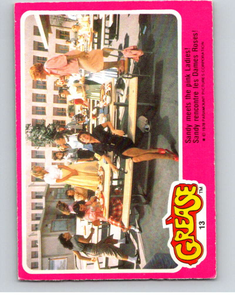 1978 Grease OPC #13 Sandy meets the Pink Ladies! V74640 Image 1