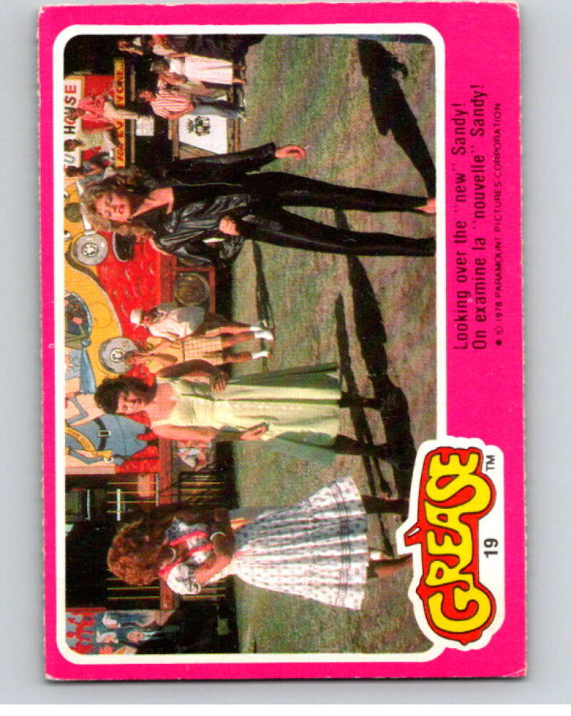 1978 Grease OPC #19 Looking over the "new" Sandy! V74647 Image 1