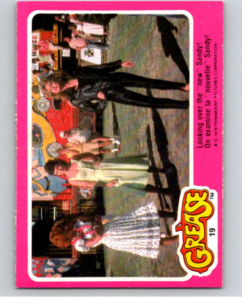 1978 Grease OPC #19 Looking over the "new" Sandy! V74648 Image 1