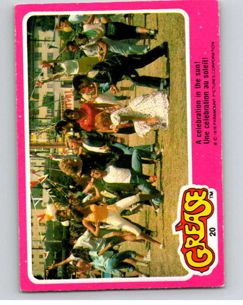 1978 Grease OPC #20 A celebration in the sun! V74649 Image 1