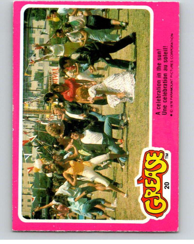 1978 Grease OPC #20 A celebration in the sun! V74650 Image 1