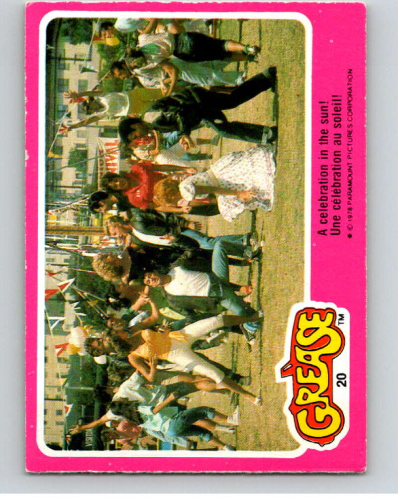 1978 Grease OPC #20 A celebration in the sun! V74651 Image 1