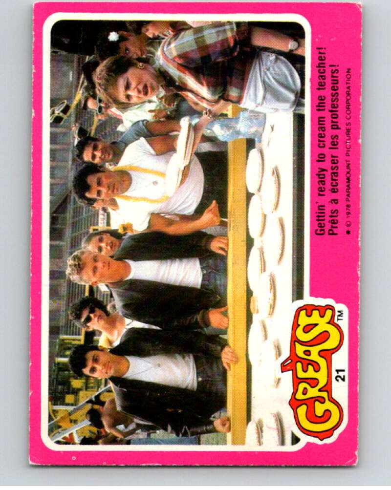 1978 Grease OPC #21 Gettin' ready to cream the teacher! V74653 Image 1