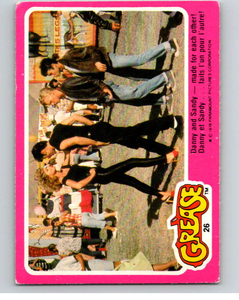 1978 Grease OPC #26 Danny and Sandy - made for each other! V74663 Image 1