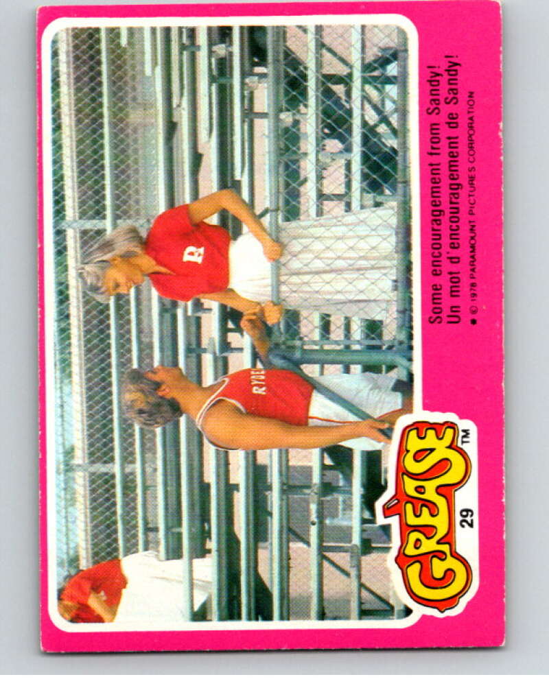 1978 Grease OPC #29 Some encouragement from Sandy! V74670 Image 1