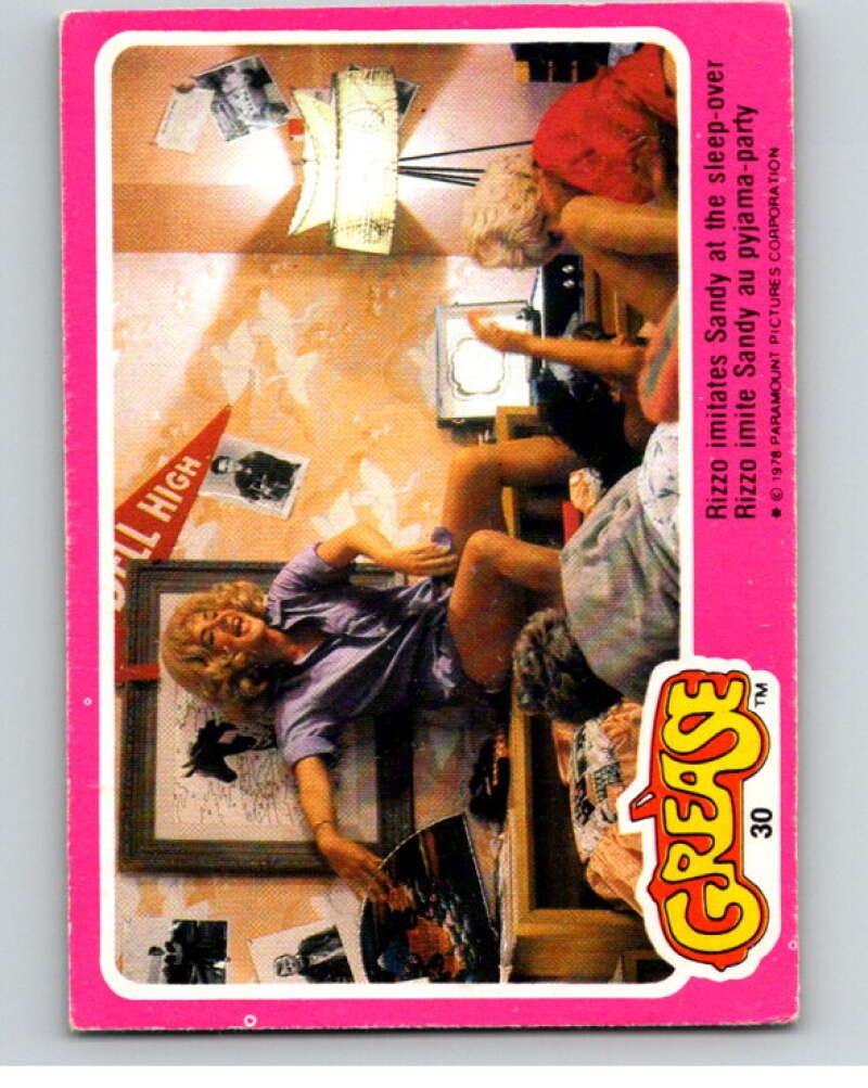 1978 Grease OPC #30 Rizzo imitates Sandy at the sleep-over V74671 Image 1