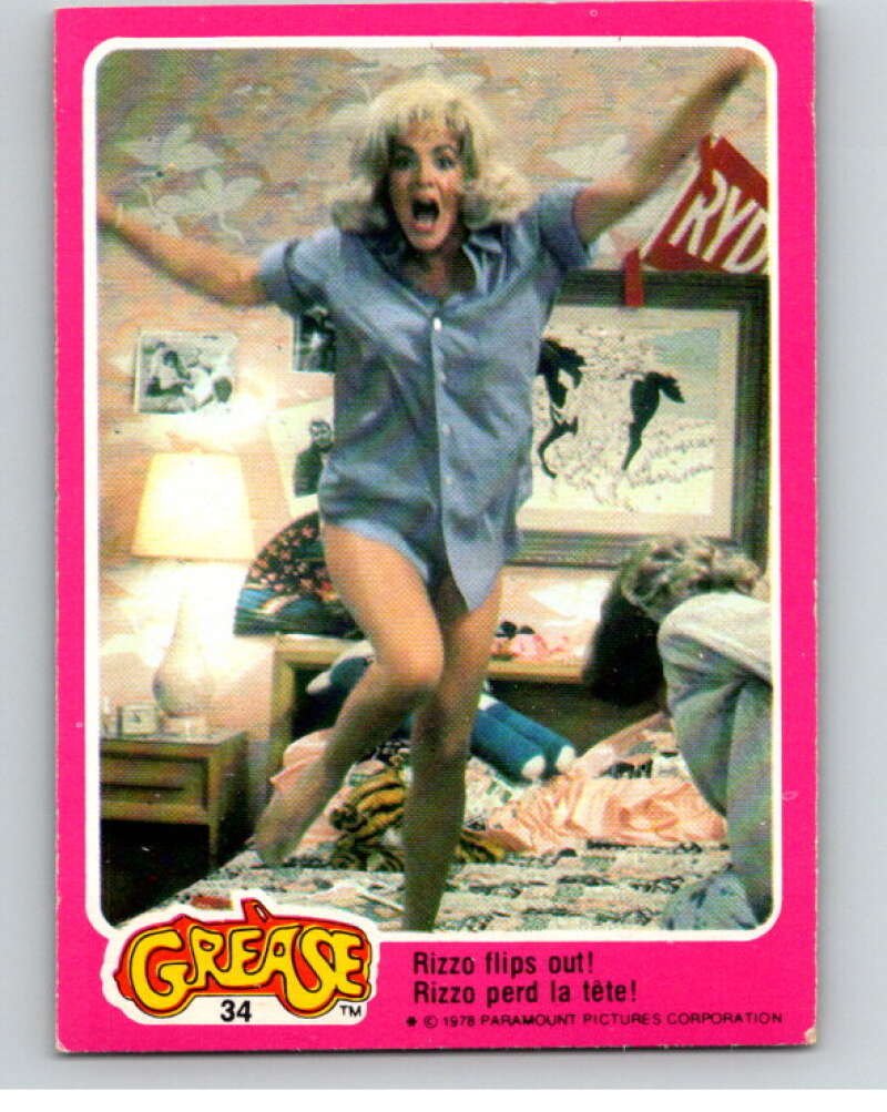 1978 Grease OPC #34 Rizzo flips out! V74675 Image 1