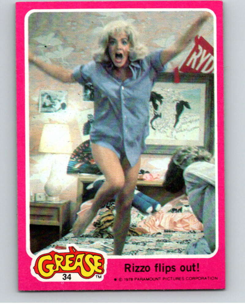 1978 Grease OPC #34 Rizzo flips out! V74676 Image 1