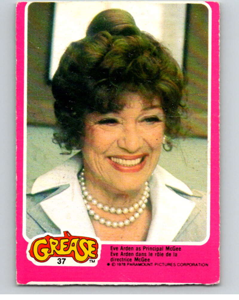 1978 Grease OPC #37 Eve Arden as Principal McGee V74679 Image 1