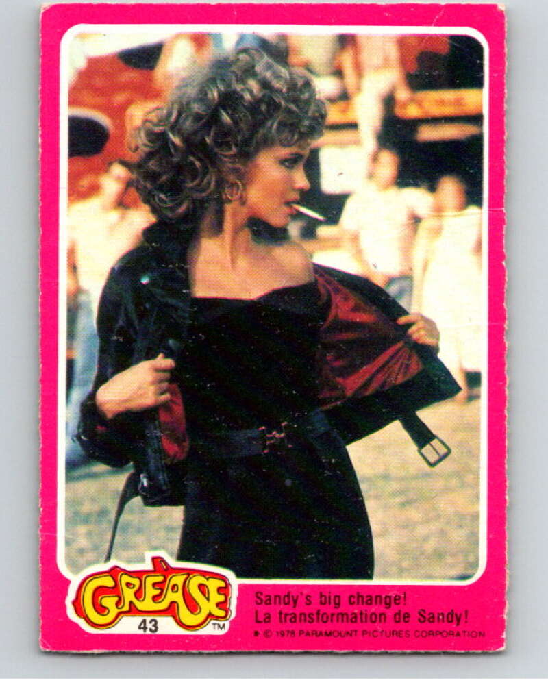 1978 Grease OPC #43 Sandy's big change! V74689 Image 1