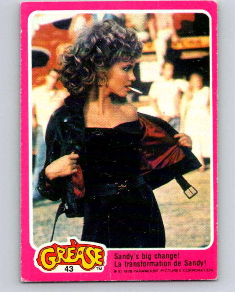 1978 Grease OPC #43 Sandy's big change! V74690 Image 1