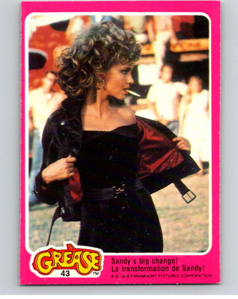1978 Grease OPC #43 Sandy's big change! V74692 Image 1