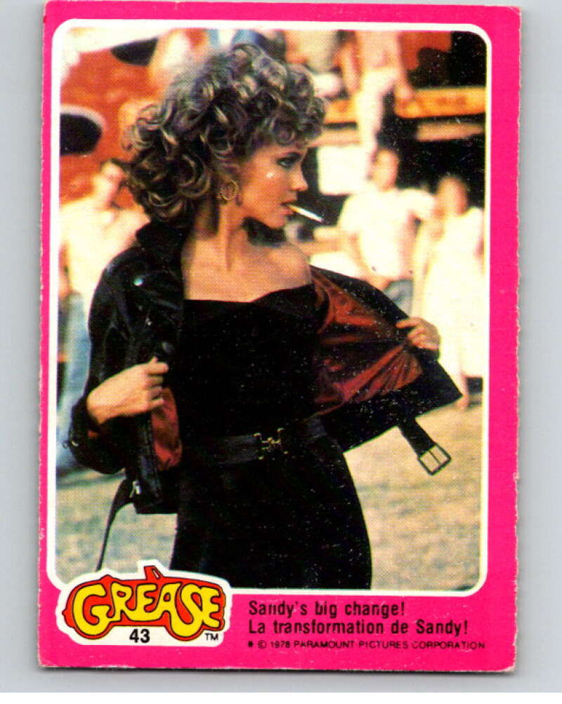 1978 Grease OPC #43 Sandy's big change! V74693 Image 1