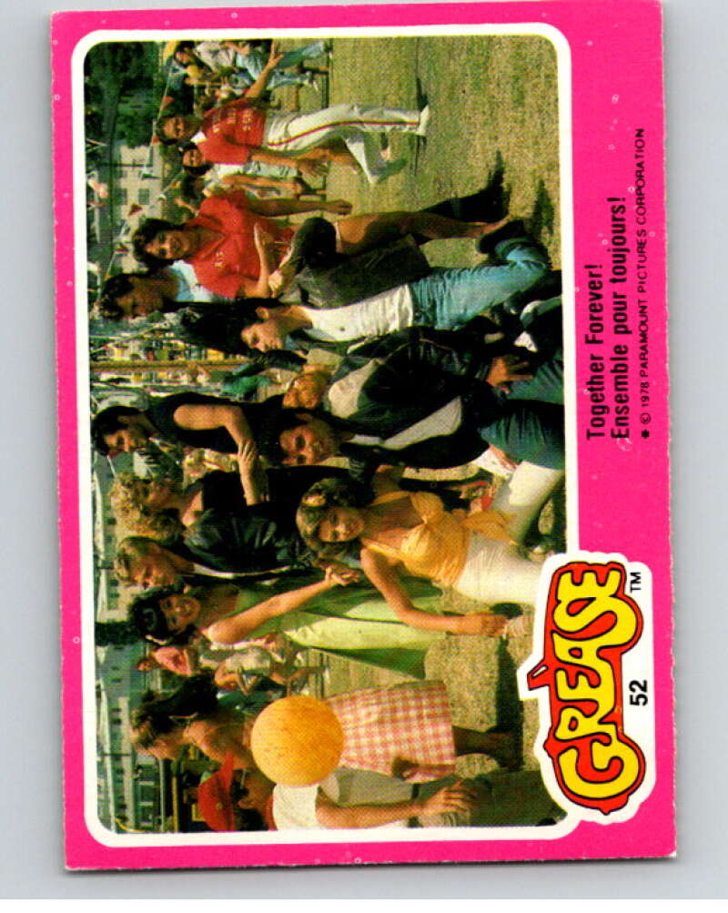 1978 Grease OPC #52 Together Forever! V74706 Image 1
