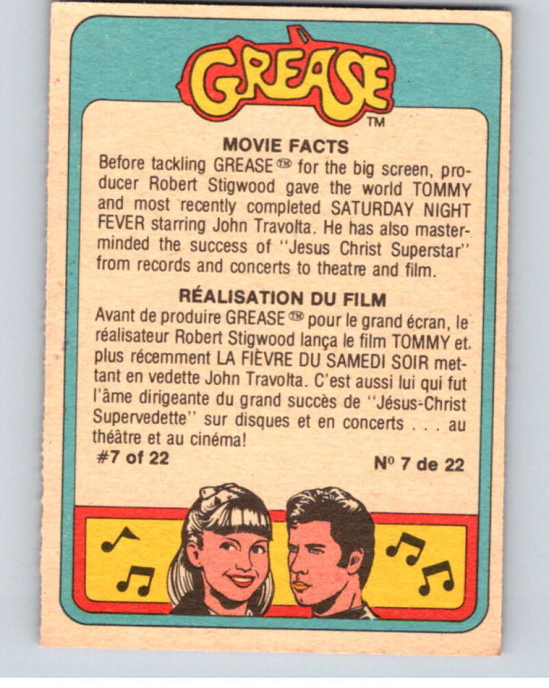 1978 Grease OPC #52 Together Forever! V74706 Image 2