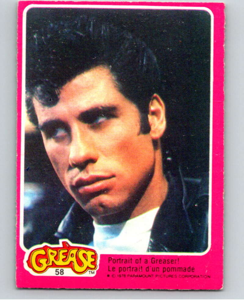 1978 Grease OPC #58 Portrait of a Greaser V74713 Image 1