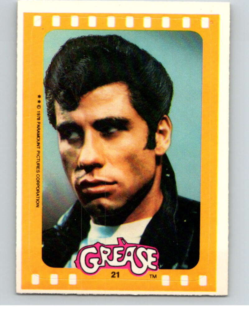 1978 Topps Grease Stickers #21 Portrait of a Greaser V74730 Image 1