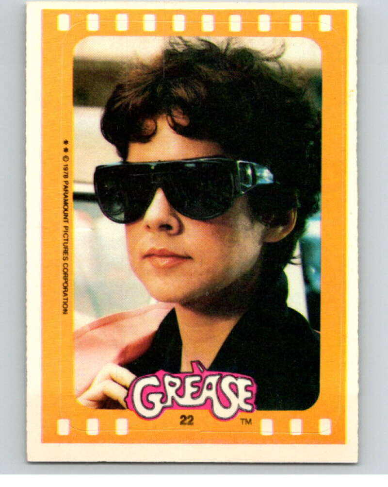 1978 Topps Grease Stickers #22 Shades of Rizzo! V74731 Image 1