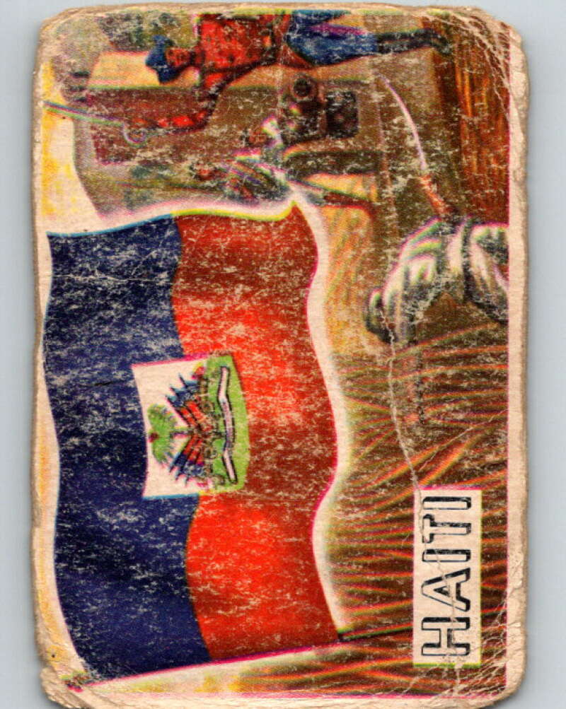 1956 Topps Flags of the World #16 Haiti V74734 Image 1