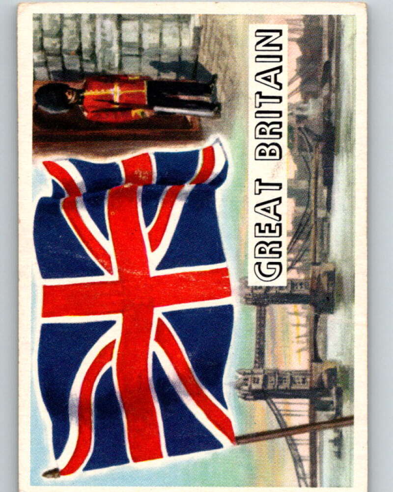 1956 Topps Flags of the World #26 Great Britain V74735 Image 1