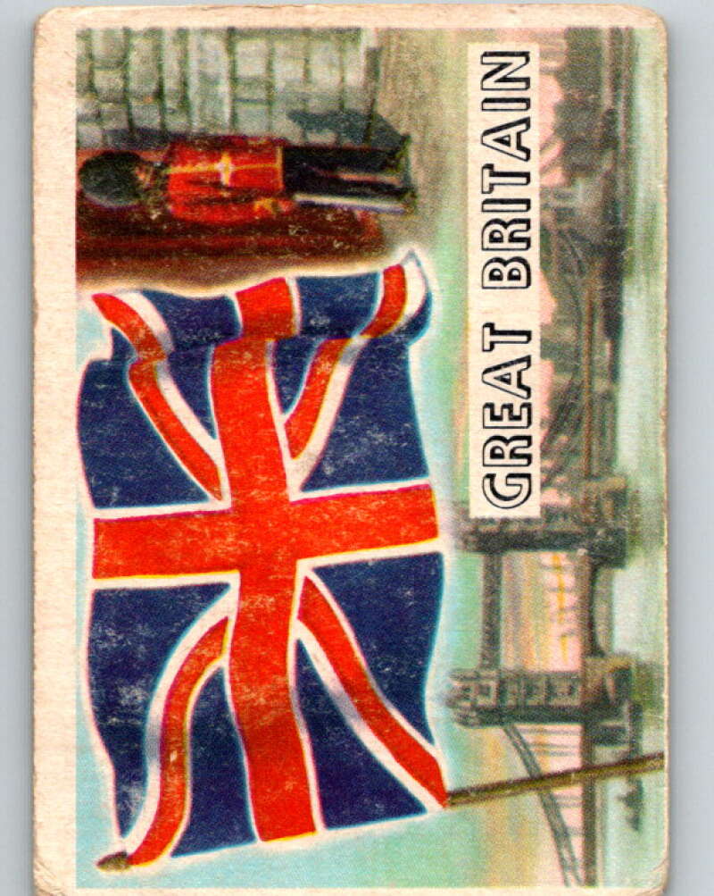 1956 Topps Flags of the World #26 Great Britain V74736 Image 1