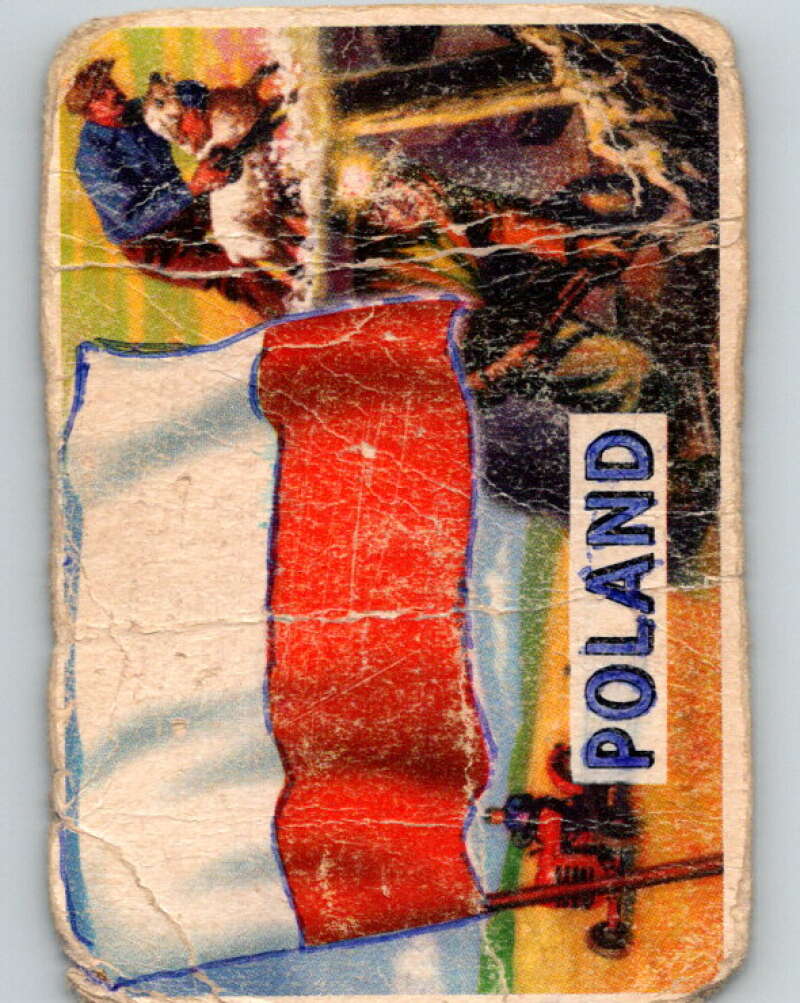 1956 Topps Flags of the World #49 Poland V74740 Image 1