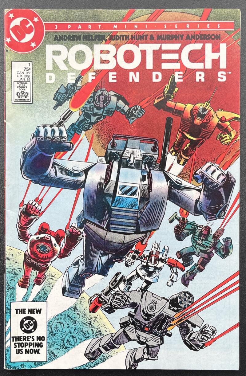 Robotech Defenders #1 DC Comic Book Jan. 1985 - Direct Edition CB8 Image 1